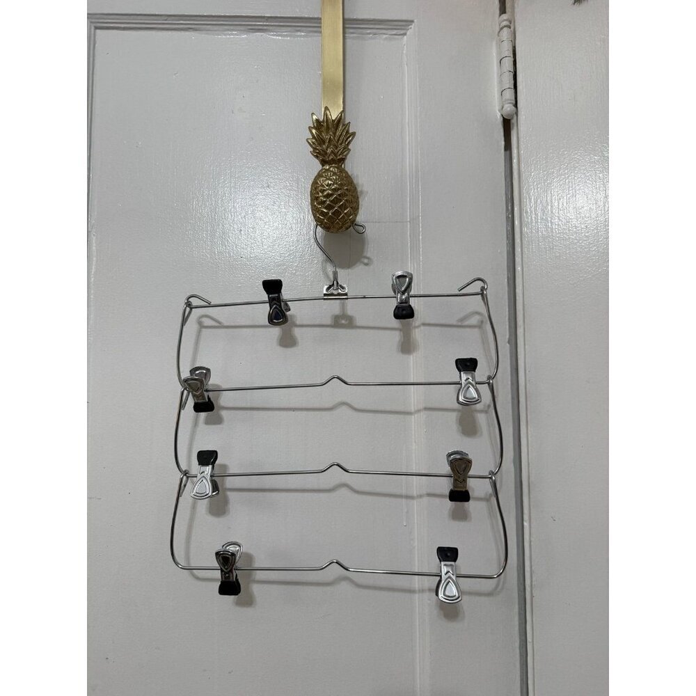 Multi-Tier Metal Skirt & Pants Hanger Organizer